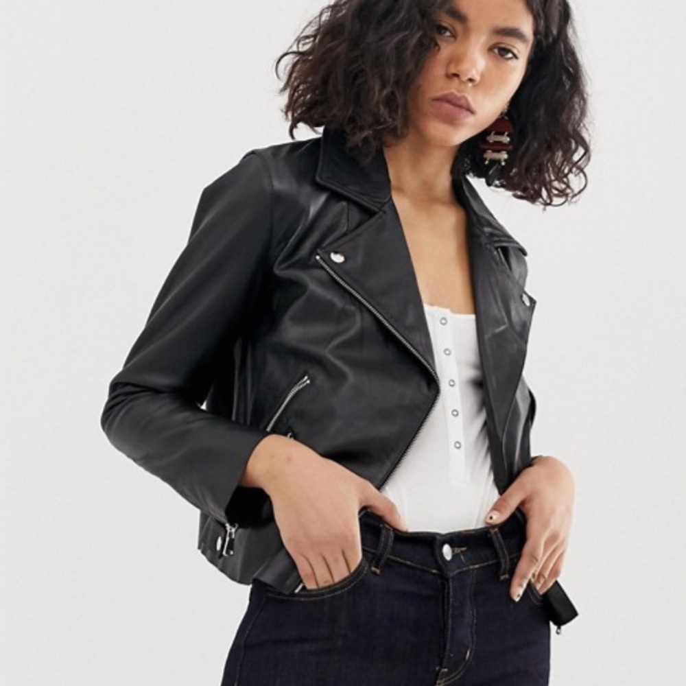 ASOS Soft Leather Biker Jacket